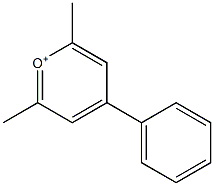 2,6-Dimethyl-4-phenylpyrylium Struktur