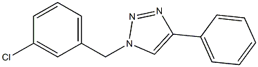 1-(3-Chlorobenzyl)-4-phenyl-1H-1,2,3-triazole Struktur