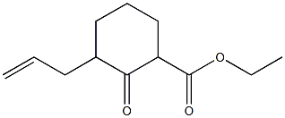 2-Oxo-3-allylcyclohexane-1-carboxylic acid ethyl ester Struktur