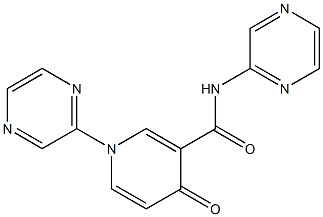 1,N-Bis(pyrazin-2-yl)-1,4-dihydro-4-oxopyridine-3-carboxamide Struktur