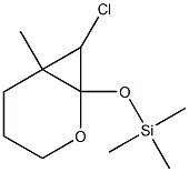 7-Chloro-6-methyl-1-(trimethylsilyloxy)-2-oxabicyclo[4.1.0]heptane Struktur