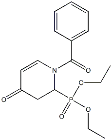 [(1-Benzoyl-4-oxo-1,2,3,4-tetrahydropyridin)-2-yl]phosphonic acid diethyl ester Struktur