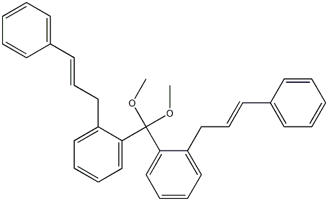 Cinnamylphenyl ketone dimethyl acetal Struktur