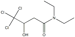 N,N-Diethyl-3-hydroxy-4,4,4-trichlorobutyramide Struktur