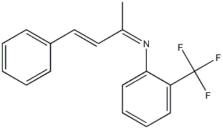 (3E)-N-(2-Trifluoromethylphenyl)-4-phenyl-3-buten-2-imine Struktur