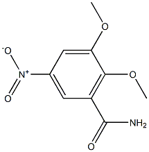 5,6-Dimethoxy-3-nitrobenzamide Struktur