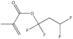 Methacrylic acid (1,1,3,3-tetrafluoropropyl) ester Struktur