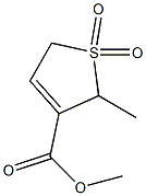 2,5-Dihydro-2-methyl-3-methoxycarbonylthiophene 1,1-dioxide Struktur