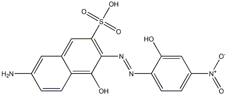 7-Amino-4-hydroxy-3-(2-hydroxy-4-nitrophenylazo)-2-naphthalenesulfonic acid Struktur