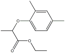 2-(2,4-Dimethylphenoxy)propanoic acid ethyl ester Struktur