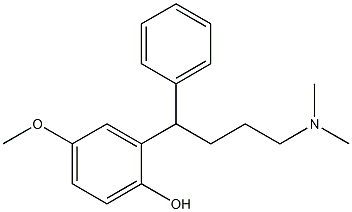 N,N-Dimethyl-4-(2-hydroxy-5-methoxyphenyl)-4-phenyl-1-butanamine Struktur