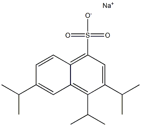 3,4,6-Triisopropyl-1-naphthalenesulfonic acid sodium salt Struktur