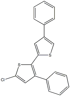 3,4'-Bisphenyl-5-chloro-2,2'-bithiophene Struktur