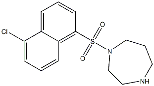 1-[(5-Chloro-1-naphtyl)sulfonyl]hexahydro-1H-1,4-diazepine Struktur