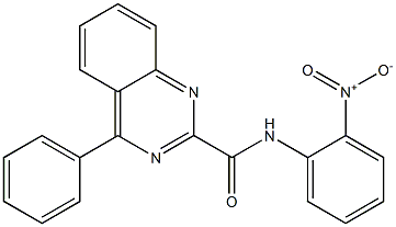 N-(2-Nitrophenyl)-4-phenylquinazoline-2-carboxamide Struktur