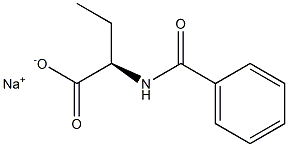 [R,(-)]-2-(Benzoylamino)butyric acid sodium salt Struktur