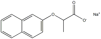 2-(2-Naphtyloxy)propionic acid sodium salt Struktur