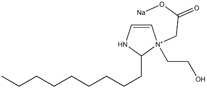 1-(2-Hydroxyethyl)-2-nonyl-1-(2-sodiooxy-2-oxoethyl)-4-imidazoline-1-ium Struktur