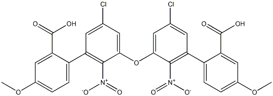 2-Carboxy-4-methoxyphenyl(2-nitro-5-chlorophenyl) ether Struktur