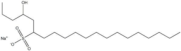 4-Hydroxyicosane-6-sulfonic acid sodium salt Struktur