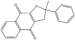 2-Phenyl-2-methyl-2,3-dihydronaphtho[2,3-b]furan-4,9-dione Struktur