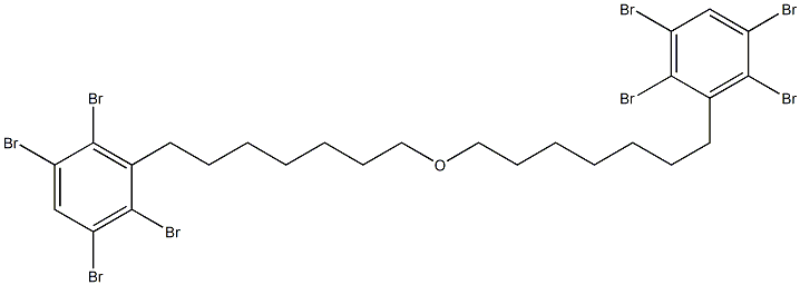 2,3,5,6-Tetrabromophenylheptyl ether Struktur