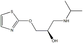 (R)-1-(Isopropylamino)-3-(2-thiazolyloxy)propan-2-ol Struktur