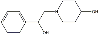 1-(2-Hydroxy-2-phenylethyl)piperidin-4-ol Struktur