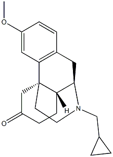 17-Cyclopropylmethyl-3-methoxymorphinan-6-one Struktur