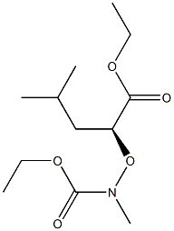 [S,(-)]-2-[[Ethoxycarbonyl(methyl)amino]oxy]-4-methylvaleric acid ethyl ester Struktur