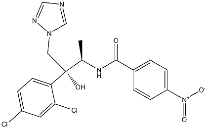 N-[(1R,2R)-2-(2,4-Dichlorophenyl)-2-hydroxy-1-methyl-3-(1H-1,2,4-triazol-1-yl)propyl]4-nitrobenzamide Struktur