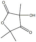 3,5-Dihydro-3-hydroxy-3,5,5-trimethylfuran-2,4-dione Struktur