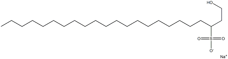 1-Hydroxytricosane-3-sulfonic acid sodium salt Struktur