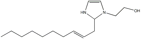 2-(2-Decenyl)-4-imidazoline-1-ethanol Struktur