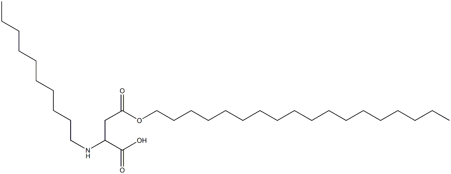 2-Decylamino-3-(octadecyloxycarbonyl)propionic acid Struktur