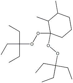 2,3-Dimethyl-1,1-bis(1,1-diethylpropylperoxy)cyclohexane Struktur