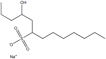 4-Hydroxytridecane-6-sulfonic acid sodium salt Struktur