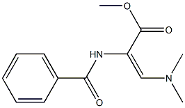 2-Benzoylamino-3-(dimethylamino)acrylic acid methyl ester Struktur