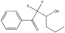 2,2-Difluoro-3-hydroxy-1-phenyl-1-hexanone Struktur