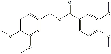 3,4-Dimethoxybenzoic acid (3,4-dimethoxybenzyl) ester Struktur