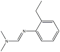 N1,N1-Dimethyl-N2-(o-ethylphenyl)formamidine Struktur