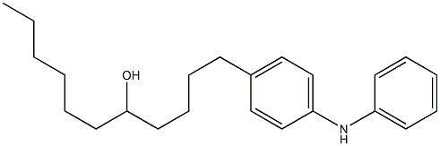 4-(5-Hydroxyundecyl)phenylphenylamine Struktur