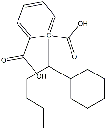 (+)-Phthalic acid hydrogen 1-[(R)-1-cyclohexylpentyl] ester Struktur