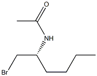 N-[(2R)-1-Bromohexan-2-yl]acetamide Struktur