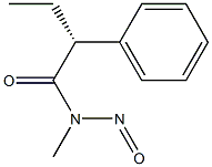 [2R,(-)]-N-Methyl-N-nitroso-2-phenylbutyramide Struktur