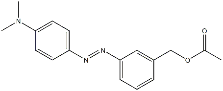 3'-(Acetoxymethyl)-4-(dimethylamino)azobenzene Struktur