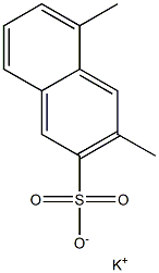 3,5-Dimethyl-2-naphthalenesulfonic acid potassium salt Struktur