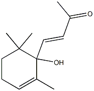 4-(1-Hydroxy-2,6,6-trimethyl-2-cyclohexenyl)-3-buten-2-one Struktur