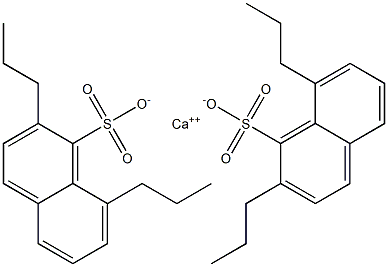 Bis(2,8-dipropyl-1-naphthalenesulfonic acid)calcium salt Struktur