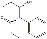 (2S,3S)-2-Phenyl-3-hydroxyvaleric acid methyl ester Struktur